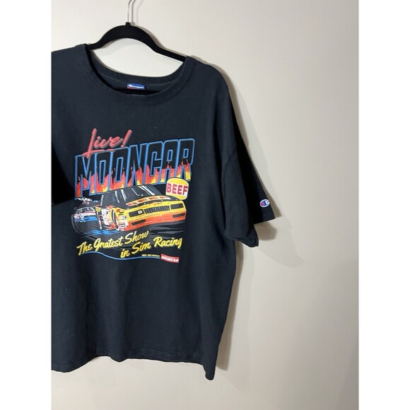Mooncar BEEF Champion Sim Racing Network T Shirt Mens XL 100% Cotton - Picture 7 of 12